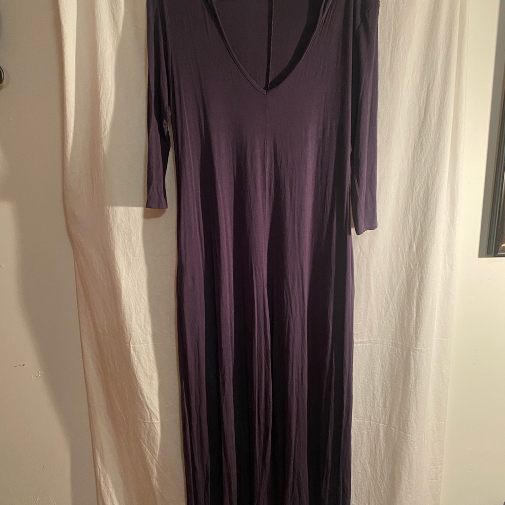 Annabelle Blue Gray Color Knit Jumpsuit with POCKETS!!  Size Medium